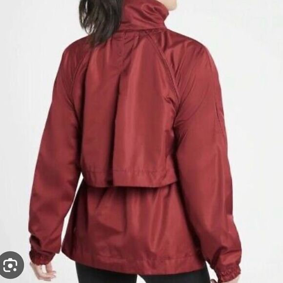 Athleta Escape red windbreaker full zip jacket size xxs - Picture 3 of 12